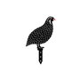 Aberto Design Set de figuras de codornices metálicas para jardín, Negro